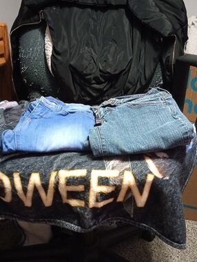 No Boundaries Straight Leg Jeans - Light and Medium Blue Washes